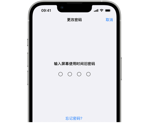 龙河镇iPhone屏幕维修分享iPhone屏幕使用时间密码忘记了怎么办 