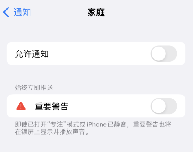 龙河镇苹果14维修分享iPhone14系列机型弹出“家庭”警告后卡死如何解决 