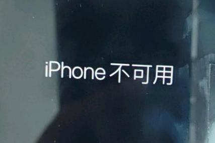 龙河镇苹果服务网点分享锁屏界面显示“iPhone 不可用”如何解决 